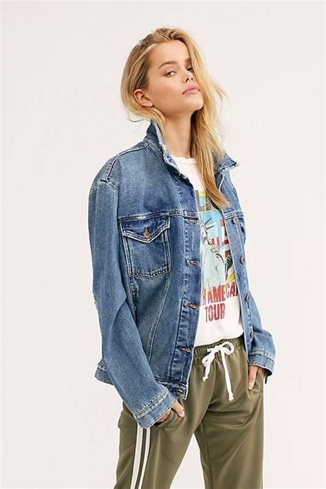 very oversized denim jacket.